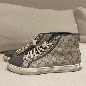 High top Gucci Sneaker in Light Brown